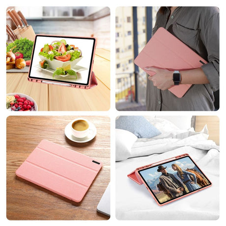 Dux Ducis Samsung Galaxy Tab S12 Plus Etui DOMO Series Rosa