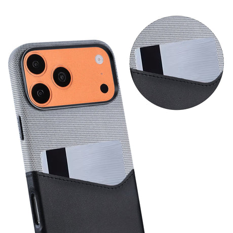 iPhone 17 Pro/iPhone 18 Pro Deksel i lær med Kortholder og MagSafe Svart