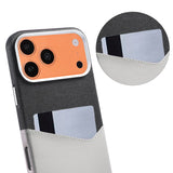 iPhone 17 Pro/iPhone 18 Pro Deksel i lær med Kortholder og MagSafe Grå