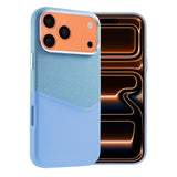 iPhone 17 Pro Max/iPhone 18 Pro Max Deksel i skinn Kortholder MagSafe Blå