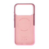 iPhone 17 Pro Max/iPhone 18 Pro Max Deksel i skinn Kortholder MagSafe Rosa