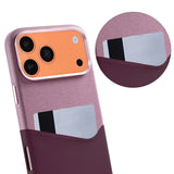 iPhone 17 Pro Max/iPhone 18 Pro Max Deksel i skinn Kortholder MagSafe Lilla