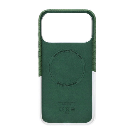 iPhone 17 Pro Max/iPhone 18 Pro Max Deksel i skinn Kortholder MagSafe Hvit