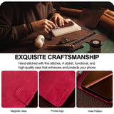 Lc.Imeeke Xiaomi 17T Pro Etui med Kortlomme Stativfunksjon Rosa