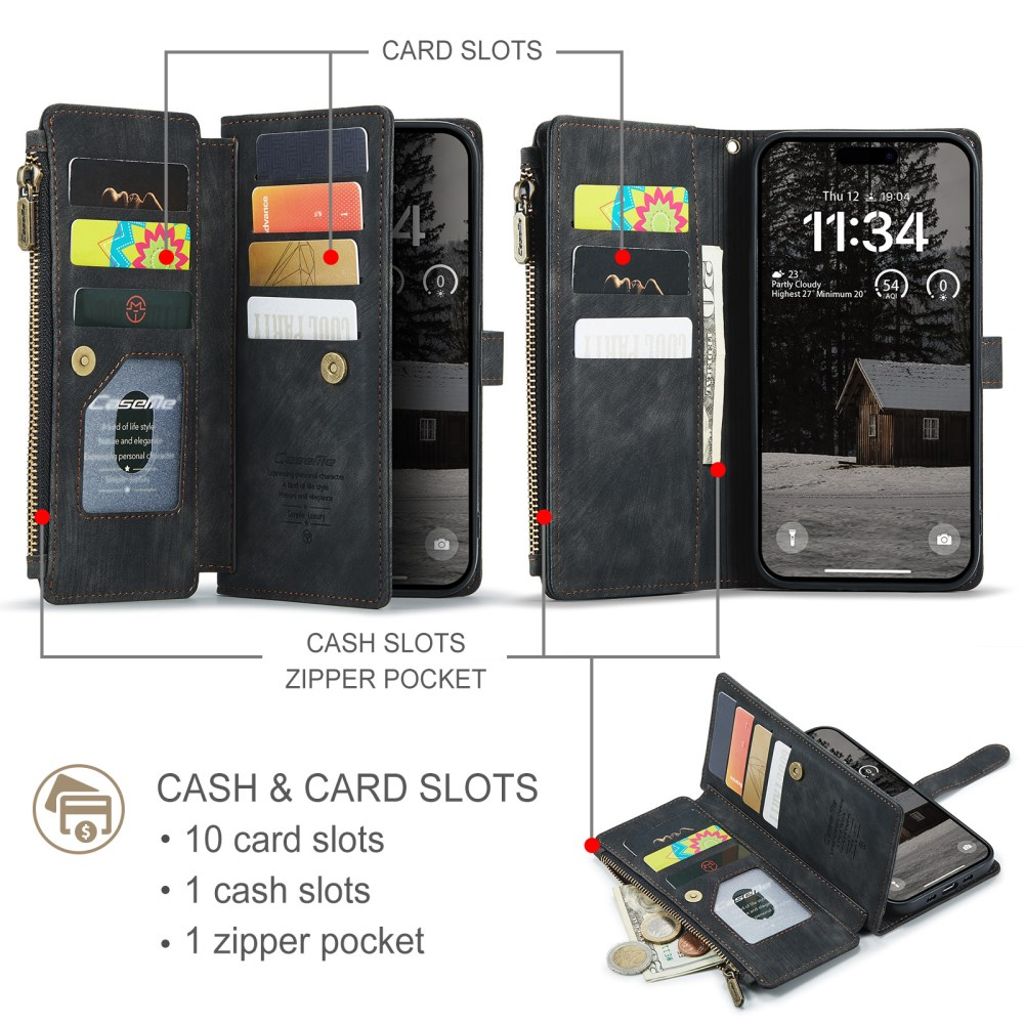 CaseMe iPhone Air Etui C30 Series Svart