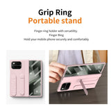 Google Pixel 11 Pro Fold Deksel med Stativ & Håndgrep Rosa