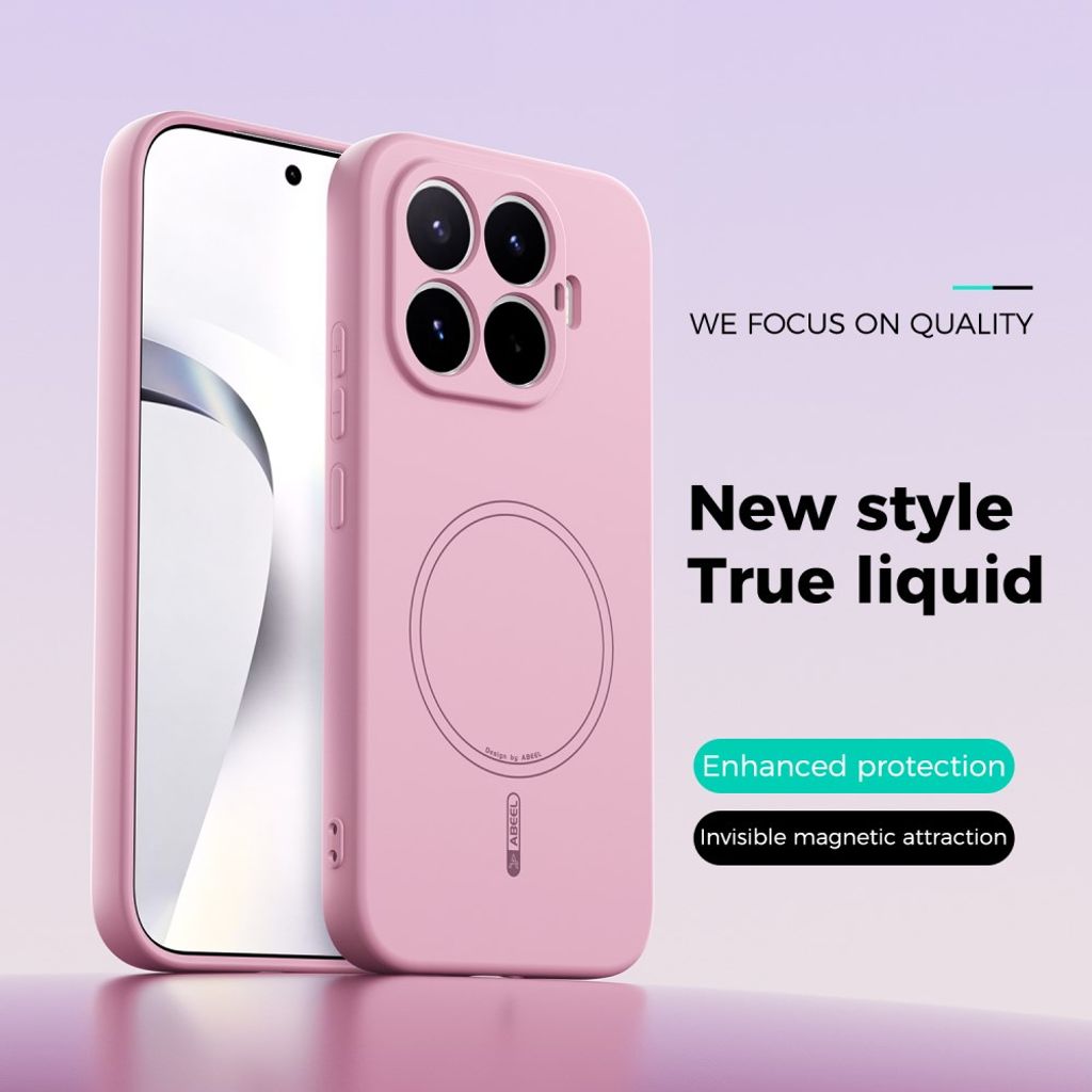 ABEEL Xiaomi 17T Deksel Silikon MagSafe Rosa