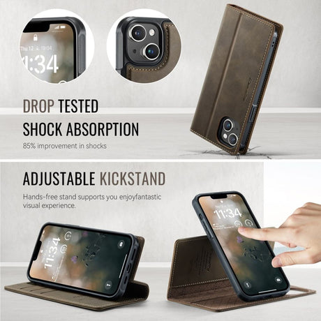 CaseMe iPhone 13 Etui C49 Series Brun