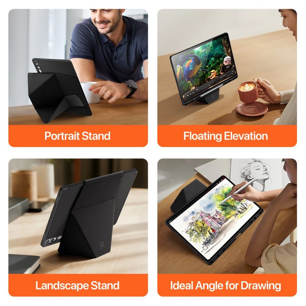 Dux Ducis Samsung Galaxy Tab S11 Ultra/S12 Ultra Etui Vers Series Svart