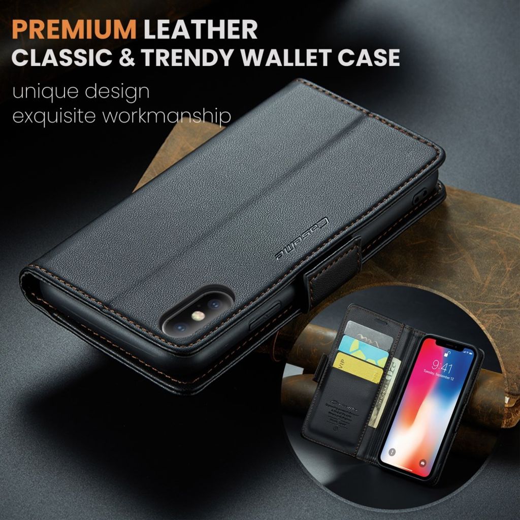 CaseMe iPhone Xs Max Etui 023 Series Svart