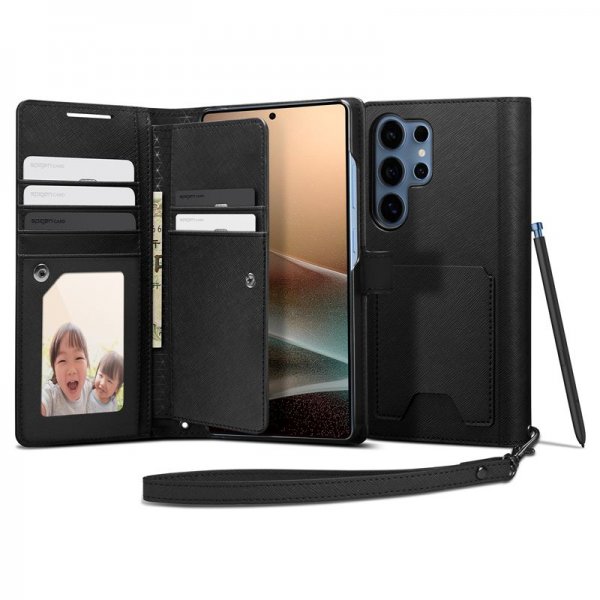 Spigen Samsung Galaxy S25 Ultra Etui Wallet S Svart