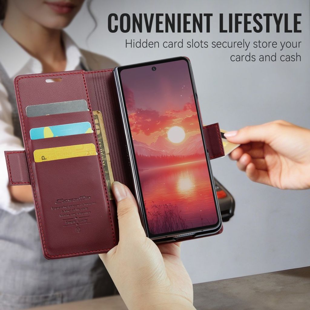 CaseMe Samsung Galaxy Z Fold 8 Ultra Etui 023 Series Rød