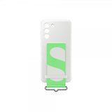 Samsung Original Galaxy S21 FE Deksel Silicone Cover with Strap Hvit