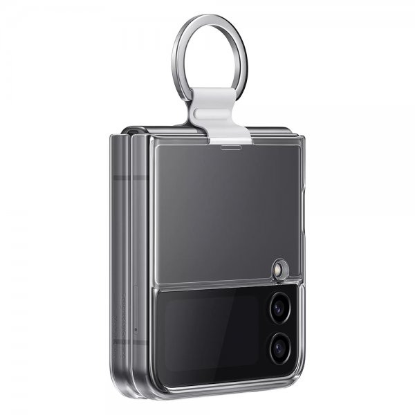 Samsung Original Galaxy Z Flip 4 Deksel Clear Cover with Ring Transparent