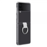Samsung Original Galaxy Z Flip 4 Deksel Clear Cover with Ring Transparent