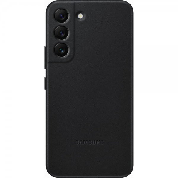Samsung Original Galaxy S22 Deksel Leather Cover Svart