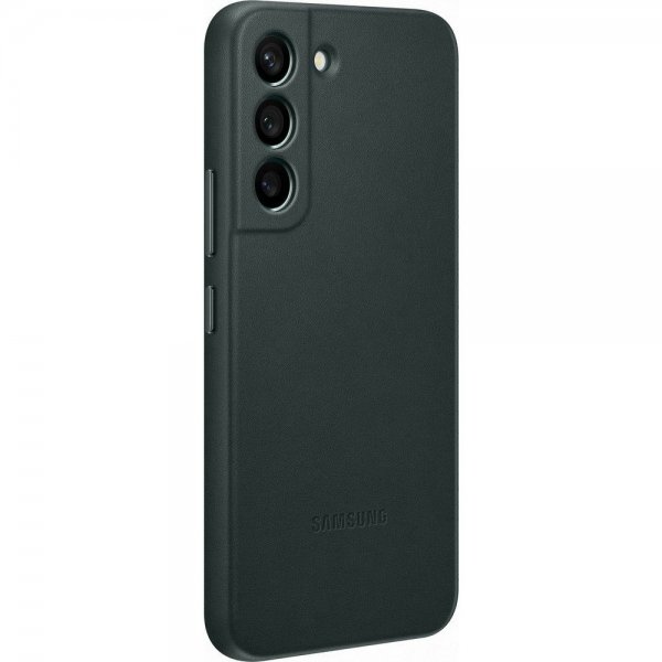 Samsung Original Galaxy S22 Plus Deksel Leather Cover Grønn