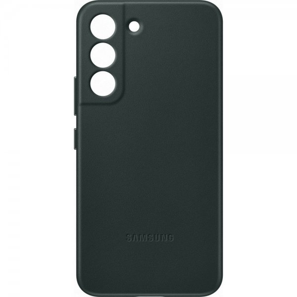 Samsung Original Galaxy S22 Plus Deksel Leather Cover Grønn