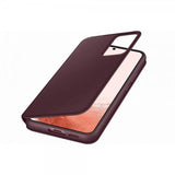 Samsung Original Galaxy S22 Plus Etui Smart Clear View Cover Burgundy