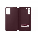 Samsung Original Galaxy S22 Plus Etui Smart Clear View Cover Burgundy