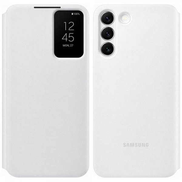 Samsung Original Galaxy S22 Plus Etui Smart Clear View Cover Hvit