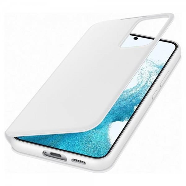 Samsung Original Galaxy S22 Plus Etui Smart Clear View Cover Hvit