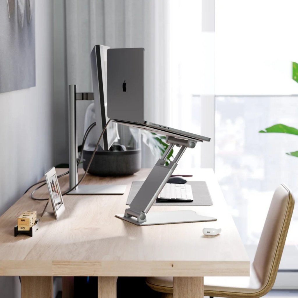 Alogic Elite Plus justerbart stativ for bærbar PC Sølv