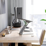 Alogic Elite Plus justerbart stativ for bærbar PC Sølv