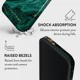 Burga iPhone 16e/iPhone 17e Deksel Tough MagSafe Emerald Pool