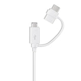 Samsung Data- och LaddningsKabel USB Type-C/Micro-USB 1.5m Hvit