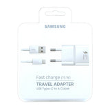 Samsung EP-TA20EWE LaddningsAdapter + USB Type-C Kabel 1.2m Hvit