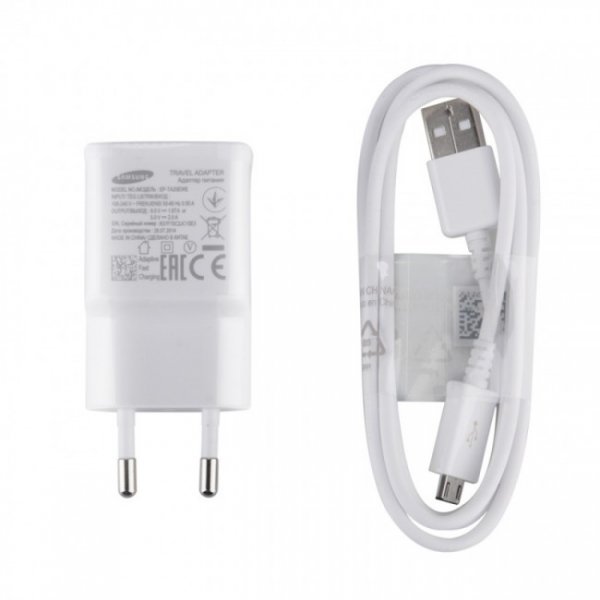 Samsung Original 2.0A USB Lader Micro USB Kabler Fast Charge HHvit EP-TA20EWE