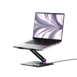 ALOGIC Elite Power Laptopstativ med Trådløs Lader Svart