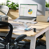 ALOGIC Elite Power Laptopstativ med Trådløs Lader Hvit