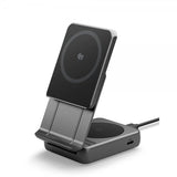 Spigen Essential 2-i-1 Sammenleggbar Trådløs Ladestasjon MagSafe Qi2 25W