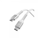 Spigen Essential Kabel Fabric USB-C/USB-C 100W 1m Hvit