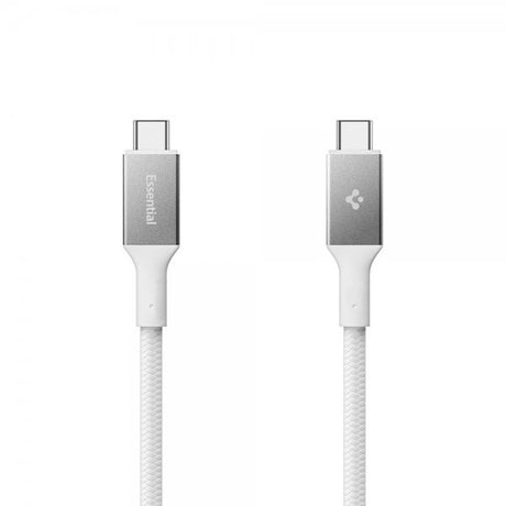 Spigen Essential Kabel Fabric USB-C/USB-C 240W 1.5m Hvit
