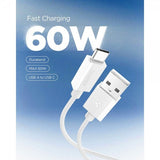 Spigen Essential Kabel USB-A/USB-C 60W 2m Hvit