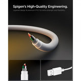 Spigen Essential Kabel USB-A/USB-C 60W 2m Hvit