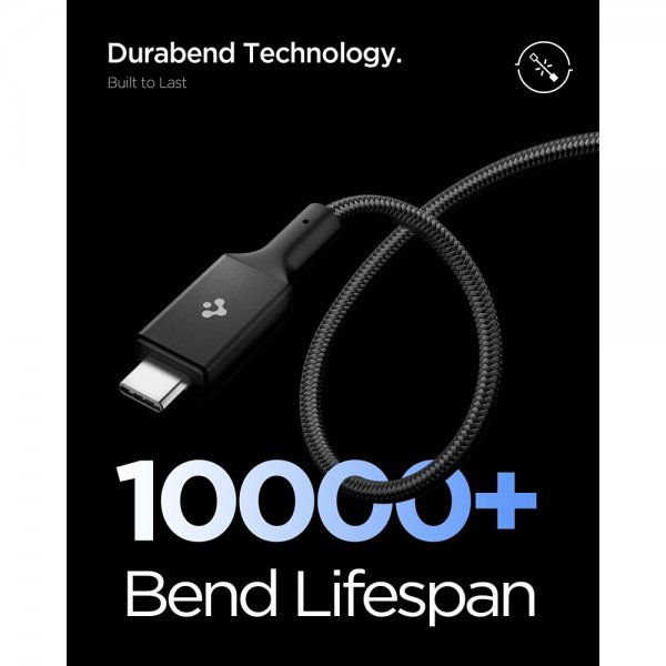 Spigen Essential Kabel USB-C/USB-C 100W 1m Svart