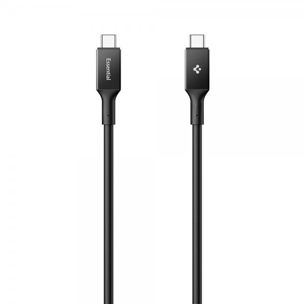 Spigen Essential Kabel USB-C/USB-C 100W 2m Svart