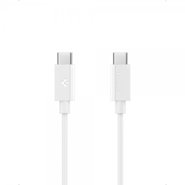Spigen Essential Kabel USB-C/USB-C 60W 1m Hvit