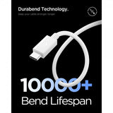 Spigen Essential Kabel USB-C/USB-C 60W 1m Hvit