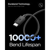 Spigen Essential Kabel USB-C/USB-C 60W 2m Svart