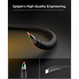 Spigen Essential Kabel USB-C/USB-C 60W 2m Svart