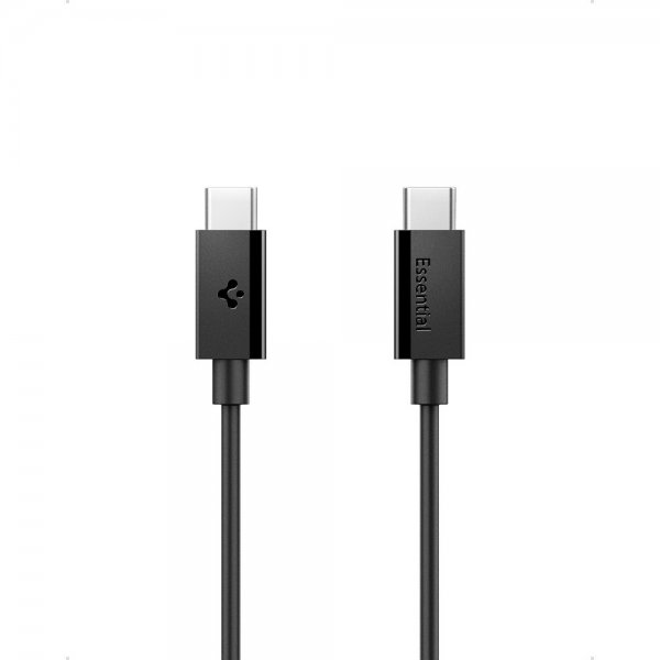 Spigen Essential Kabel USB-C/USB-C 60W 2m Svart