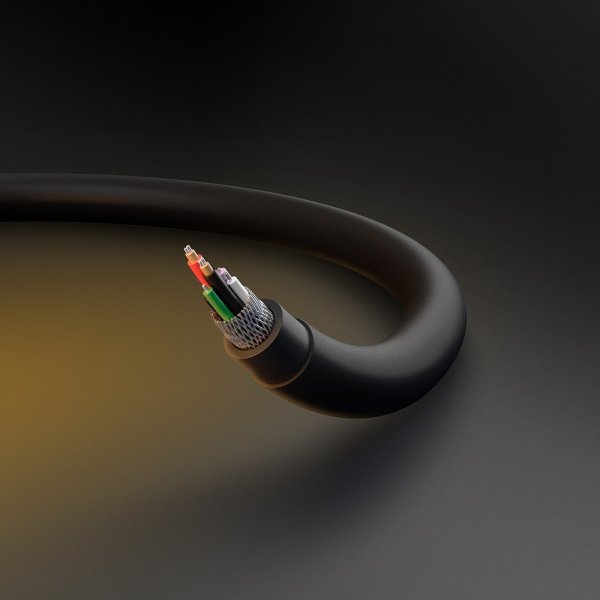 Spigen Essential Kabel USB-C/USB-C 60W 2m Svart