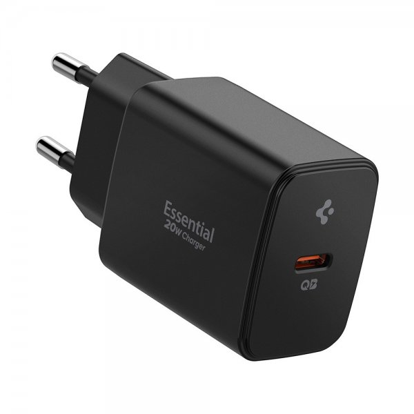Spigen Essential Lader 20W USB-C Svart