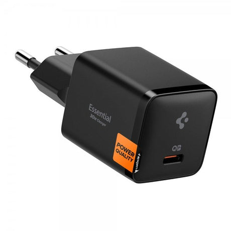 Spigen Essential Lader 30W USB-C Svart