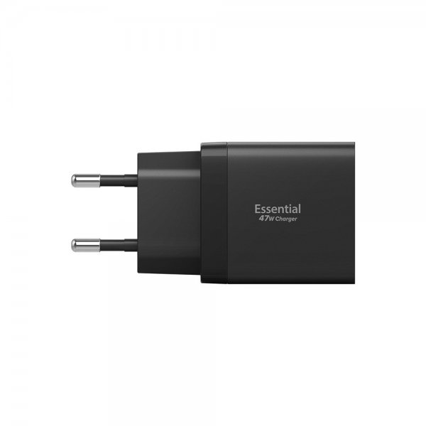 Spigen Essential Lader 47W 2xUSB-C Svart